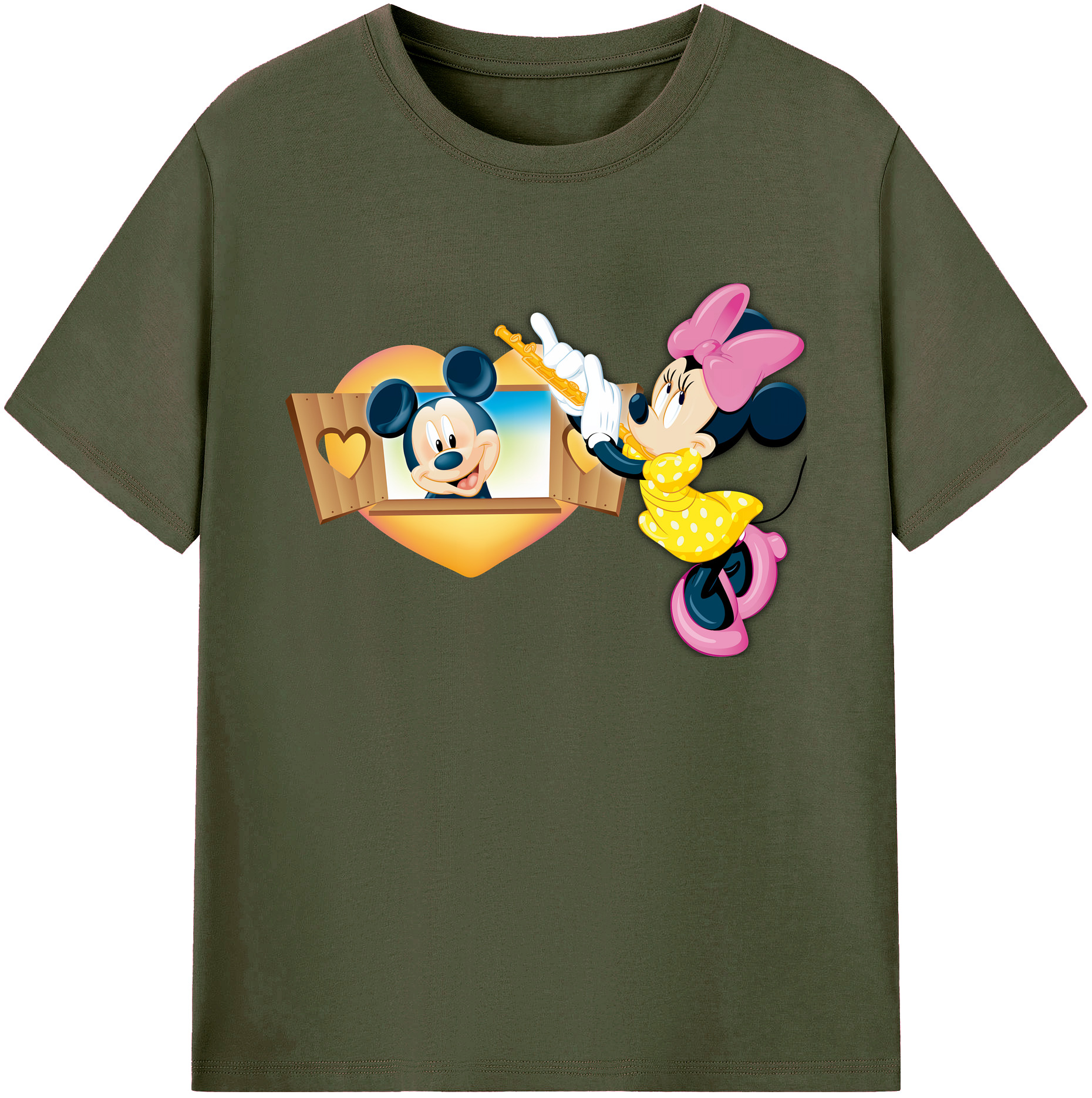 ミッキーマウス Mickey Mouse 綿100％ メンズ半袖Tシャツ｜肌触りやわらか＆通気性